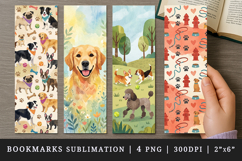Dog lover bookmarks printable sublimation bookmark design Product Image 1