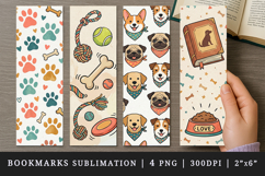 Dog lover bookmarks printable sublimation bookmark design Product Image 1