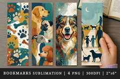 Dog lover bookmarks printable sublimation bookmark design Product Image 1