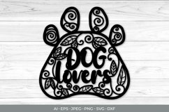 Dog Lovers Papercut SVG Product Image 1