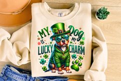 St Patrick&#039;s Day Dog PNG, My Dog Is My Lucky Charm PNG, Dog Product Image 3