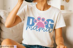 Dog Mama Dog Funny Quote SVG PNG T-shirt Design Product Image 2