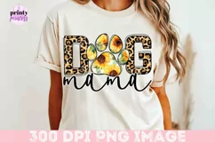 Dog Mama Sublimation, Mom Leopard Png, Mom Sublimation PNG Product Image 5