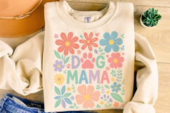 Dog Mama PNG, Floral Boho Dog Mom PNG, Dog Lover PNG, Dog Product Image 4
