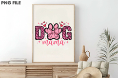 Dog Mama Leopard Print Valentine PNG Product Image 3