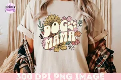 Dog Mama png, Floral Dog Sublimation Design Product Image 6