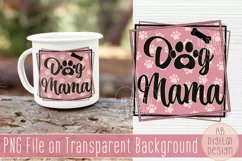 Dog Mama Paw Print Sublimation Design for Dog Moms Product Image 1