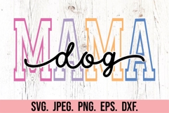 Dog Mama SVG - Dog Quote PNG Dog Mom Fur Mama Shirt Varsity Product Image 5