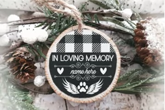 Dog Memorial Christmas Ornament SVG In Loving Memory Of Dog