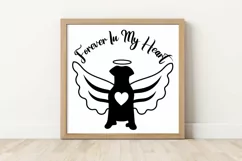 Dog Memorial SVG Forever In My Heart SVG In Memory Sign SVG Product Image 1