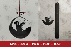Dog Memorial Papercut Ornament SVG Product Image 1