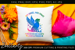 Dog Memorial SVG for Cricut My Angel Has Paws Farmhouse Sign Product Image 9
