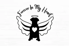 Dog Memorial SVG Forever In My Heart SVG In Memory Sign SVG Product Image 2