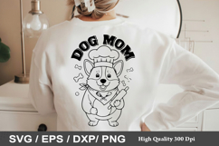 Dog Mom - Dog Bandana SVG Design Product Image 1