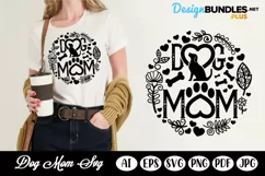 Dog Mom, Dog Paw, Dog with Bones SVG Product Image 1