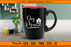 Dog Mama SVG Design with Paw Print and Doghouse Product Image 3