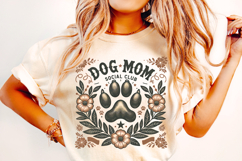 Dog Mom Social Club PNG, Dog Mom PNG, Dog Lover PNG, Fur Mom Product Image 2