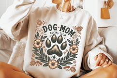 Dog Mom Social Club PNG, Dog Mom PNG, Dog Lover PNG, Fur Mom Product Image 3