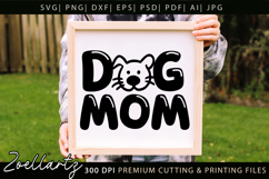 Dog Mom SVG Cut Files Mothers Day T-shirt Mug Pillow Design Product Image 3