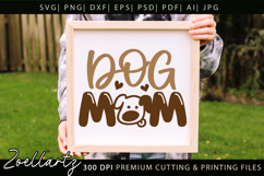 Dog Mom SVG Cut Files Mothers Day T-shirt Mug Pillow Design Product Image 5