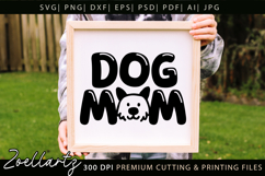 Dog Mom SVG Cut Files Mothers Day T-shirt Mug Pillow Design Product Image 4
