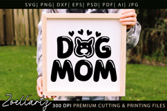 Dog Mom SVG Cut Files Mothers Day T-shirt Mug Pillow Design Product Image 4