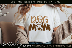 Dog Mom SVG Cut Files Mothers Day T-shirt Mug Pillow Design Product Image 7