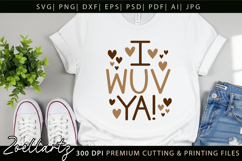I Wuv Ya SVG Dog Mom SVG Mothers Day T-shirt Mug Tote Bags Product Image 4