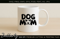 Dog Mom SVG Cut Files Mothers Day T-shirt Mug Pillow Design Product Image 8