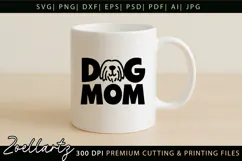 Dog Mom SVG Cut Files Mothers Day T-shirt Mug Pillow Design Product Image 3