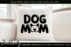 Dog Mom SVG Cut Files Mothers Day T-shirt Mug Pillow Design Product Image 5