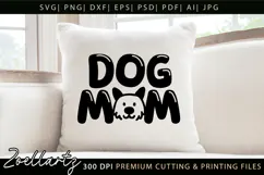 Dog Mom SVG Cut Files Mothers Day T-shirt Mug Pillow Design Product Image 5