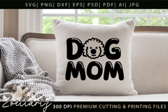 Dog Mom SVG Cut Files Mothers Day T-shirt Mug Pillow Design Product Image 6
