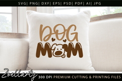 Dog Mom SVG Cut Files Mothers Day T-shirt Mug Pillow Design Product Image 6