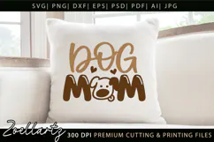 Dog Mom SVG Cut Files Mothers Day T-shirt Mug Pillow Design Product Image 6