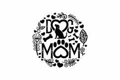 Dog Mom, Dog Paw, Dog with Bones SVG Product Image 2