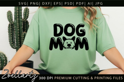 Dog Mom SVG Cut Files Mothers Day T-shirt Mug Pillow Design Product Image 3