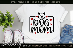 Dog Mom SVG Paw Prints Mothers Day T-shirt Mug Pillow Design Product Image 5