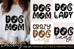 Dog Mom SVG PNG EPS DXF Mothers Day SVG Paw Prints SVG Product Image 1
