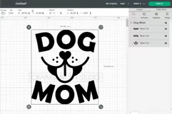 Dog Mom SVG Design Dog Mom Life Quote Cricut SVG
