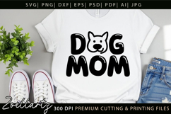 Dog Mom SVG Cut Files Mothers Day T-shirt Mug Pillow Design Product Image 6