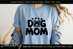 Dog Mom SVG Cut Files Mothers Day T-shirt Mug Pillow Design Product Image 5