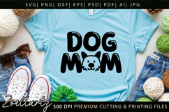 Dog Mom SVG Cut Files Mothers Day T-shirt Mug Pillow Design Product Image 6