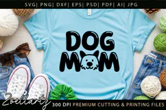 Dog Mom SVG Cut Files Mothers Day T-shirt Mug Pillow Design Product Image 6
