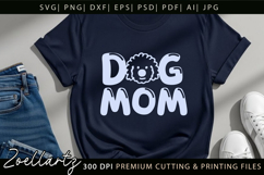 Dog Mom SVG Cut Files Mothers Day T-shirt Mug Pillow Design Product Image 5