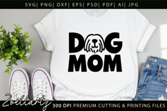Dog Mom SVG Cut Files Mothers Day T-shirt Mug Pillow Design Product Image 6