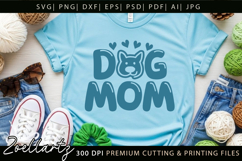 Dog Mom SVG Cut Files Mothers Day T-shirt Mug Pillow Design Product Image 6