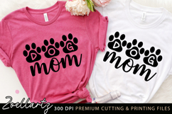 Dog Mom SVG PNG EPS DXF Mothers Day SVG Paw Prints SVG Product Image 1