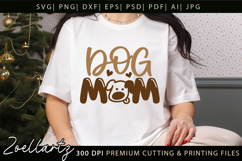 Dog Mom SVG Cut Files Mothers Day T-shirt Mug Pillow Design Product Image 1