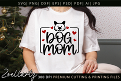 Dog Mom SVG Paw Prints Mothers Day T-shirt Mug Pillow Design Product Image 8